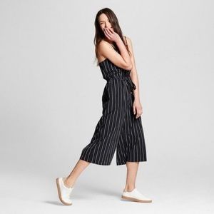 Black Striped Jumpsuit